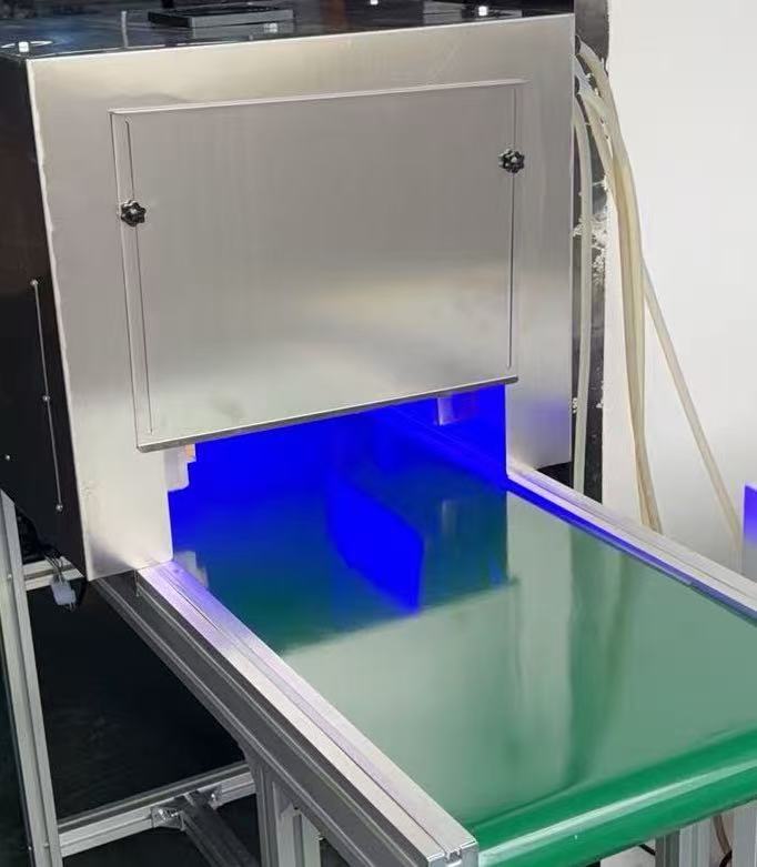 UV‑LED curing machine working interior view